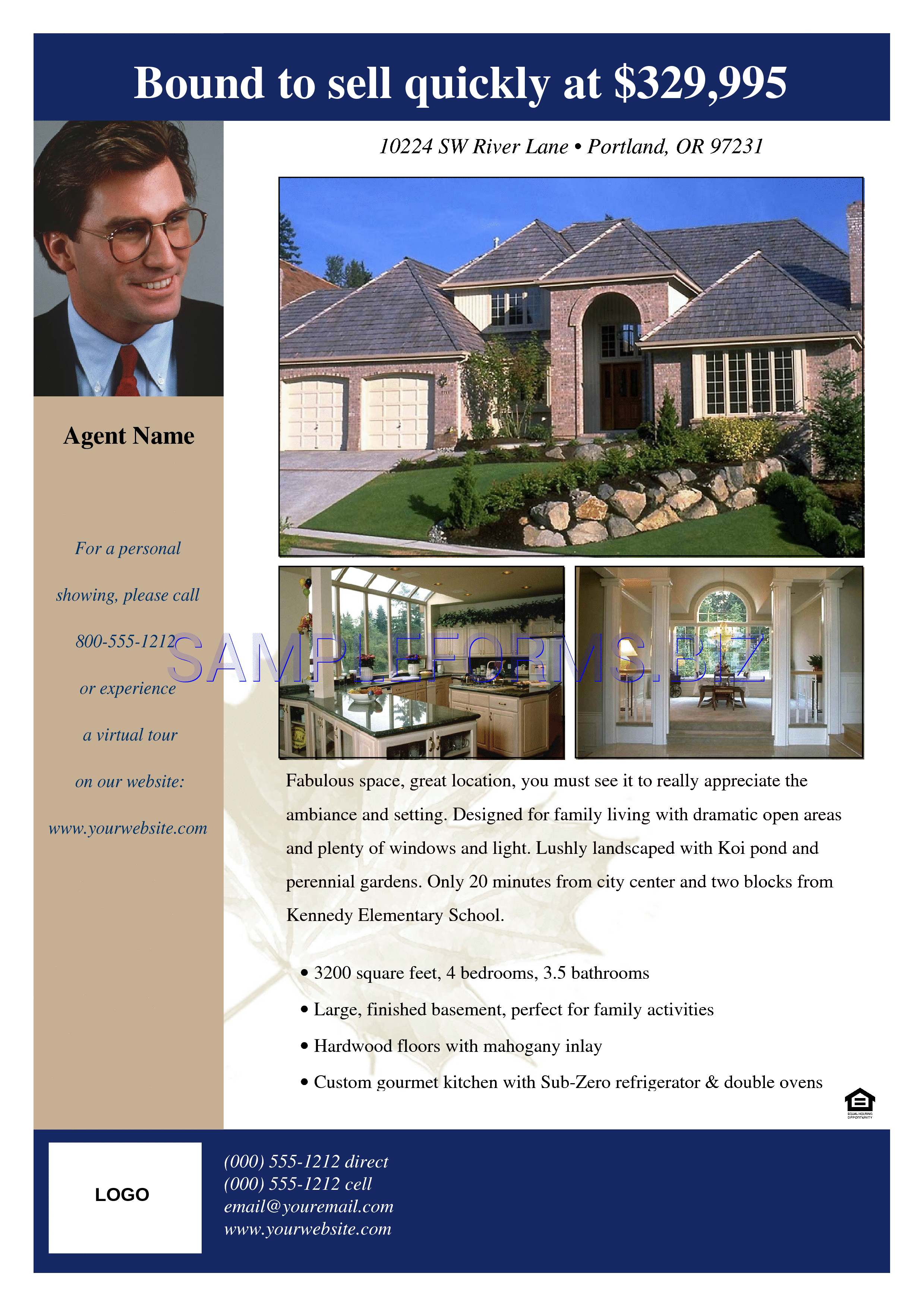 Preview free downloadable Real Estate Flyer 3 in PDF (page 1)